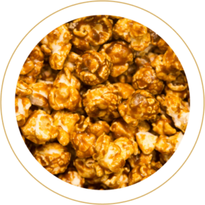 caramel with peanuts popcorn