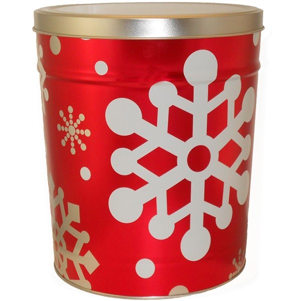 Red Snowflake Tin 6