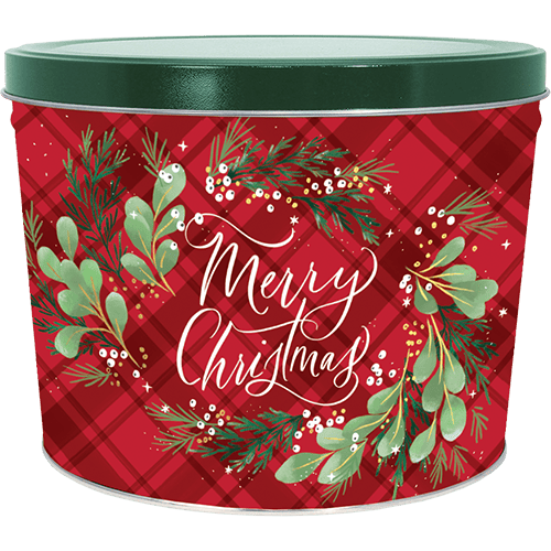 2g Christmas Plaid Tin