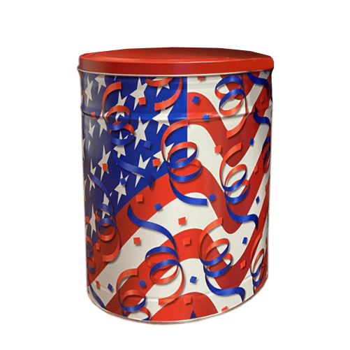 American Flag Tin Kernel's Popcorn Wichita